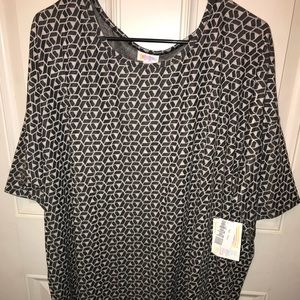 NWT Lularoe Irma Size 3x Jacquard
